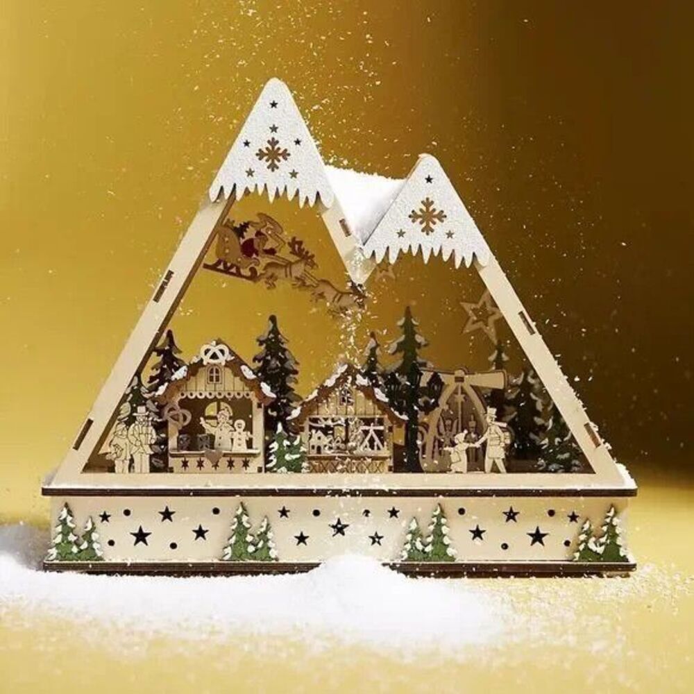 Anthropologie Winter Wonderland Light-Up Village Small NEW